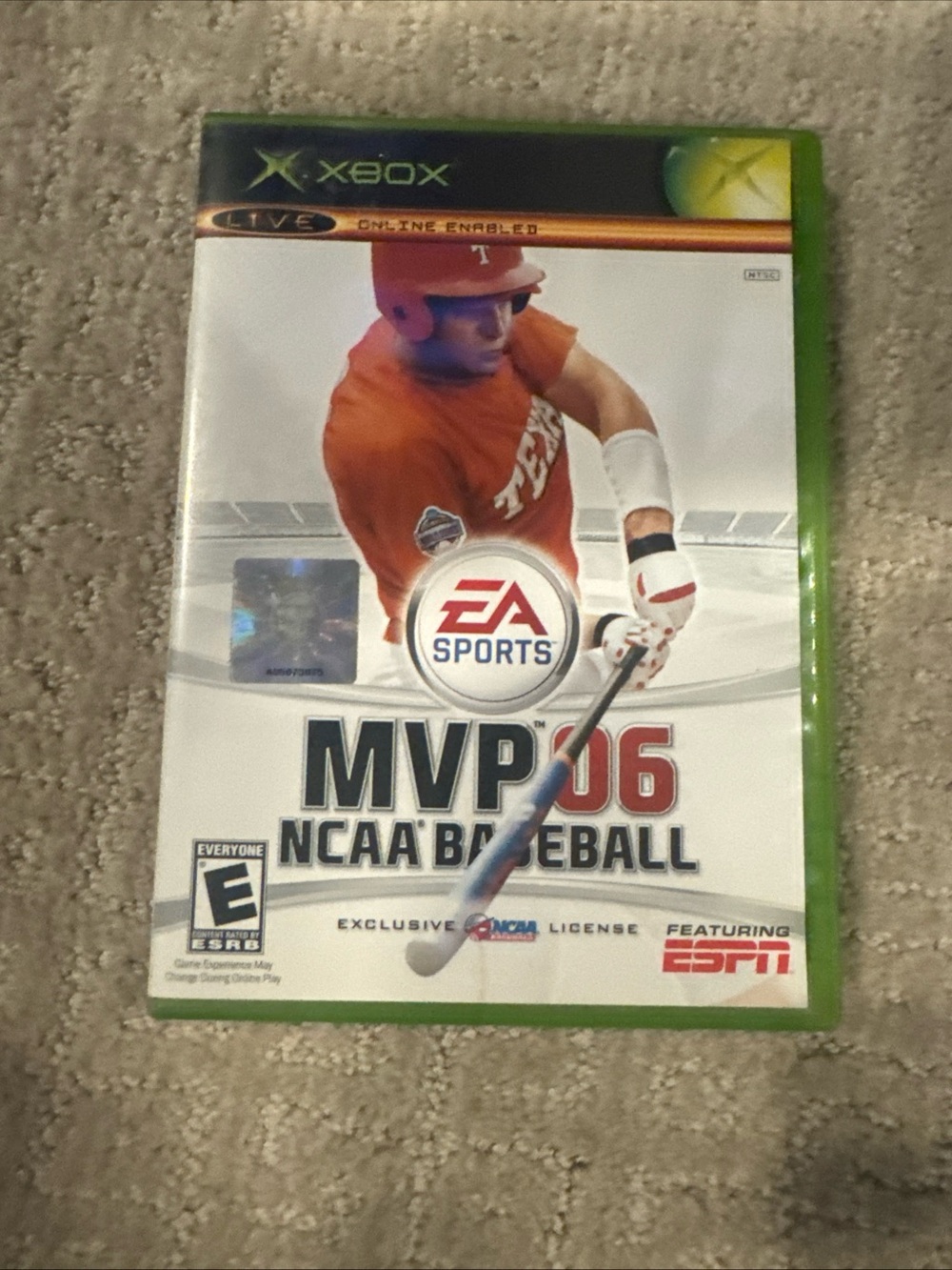 Microsoft Xbox MVP 06 NCAA Baseball - Green Case